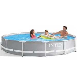 Каркасный бассейн 26710 Intex Prism Frame 366*76 см серый INTEX фото 2
