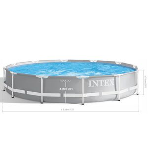 Каркасный бассейн 26710 Intex Prism Frame 366*76 см серый INTEX фото 4