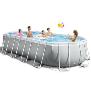 Каркасный овальный бассейн 26798 Intex Prism Frame 610*305*122 см, картриджный фильтр, аксессуары INTEX фото 2
