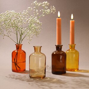 Набор стеклянных ваз Terra Argento 12 см, 4 шт (Ideas4Seasons, Нидерланды). Артикул: 29808-набор