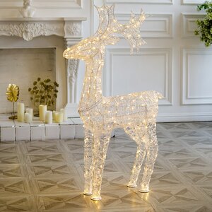 Светодиодный олень Арни 150 см, 220 теплых белых LED ламп, IP44 Winter Deco фото 2