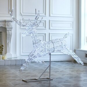 Светодиодный олень Зефир 155 см, 300 холодных белых LED ламп, IP44 Winter Deco фото 3