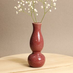 Керамическая ваза Лоренсо 15 см марсала (Ideas4Seasons, Нидерланды). Артикул: 35055-2