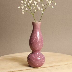 Керамическая ваза Лоренсо 15 см нежно-розовый (Ideas4Seasons, Нидерланды). Артикул: 35055-3