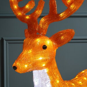 Светодиодная фигура Олень Нико 110 см, 160 холодных белых LED ламп, IP44 Winter Deco фото 3