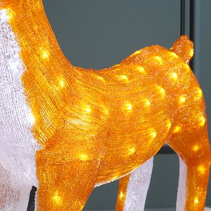 Светодиодная фигура Олень Нико 110 см, 160 холодных белых LED ламп, IP44 Winter Deco фото 4