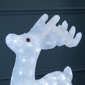 Светодиодная фигура Олень Эклер 74 см, 160 холодных белых LED ламп, IP44 Winter Deco фото 3