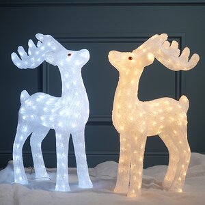 Светодиодная фигура Олень Эклер 74 см, 160 холодных белых LED ламп, IP44 Winter Deco фото 5