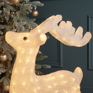 Светодиодная фигура Олень Эклер 74 см, 160 теплых белых LED ламп, IP44 Winter Deco фото 2