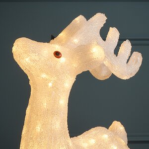 Светодиодная фигура Олень Эклер 74 см, 160 теплых белых LED ламп, IP44 Winter Deco фото 4