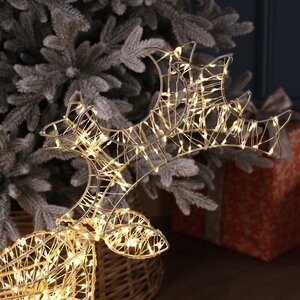 Светодиодная фигура Олень Фьюри 63 см, 1000 теплых белых LED ламп, IP44 Winter Deco фото 3