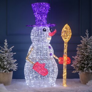 Светодиодный Снеговик Стаффи 180 см, 792 холодных белых LED лампы, IP67 Winter Deco фото 5