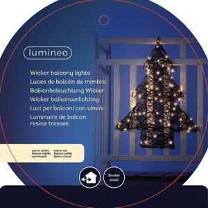 Светодиодное украшение Balcony Lights - Елочка 80 см, 72 теплые белые LED лампы, IP44 Kaemingk фото 8