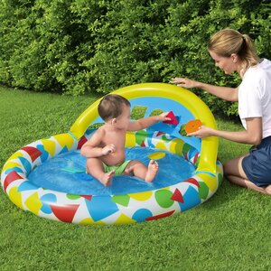 Надувной бассейн для малышей с сортером Kiddie Dream 120*117 см Bestway фото 1