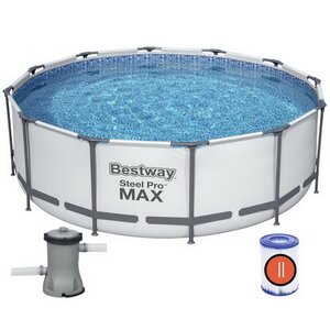 Каркасный бассейн Bestway Steel Pro Max 366*100 см, фильтр-насос (Bestway, Китай). Артикул: 56260