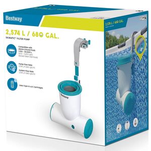 Скиммер с фильтром 58462 Bestway Skimatic (2574 л/ч) голубой Bestway фото 8