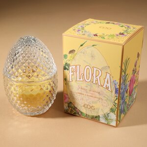 Ароматическая свеча Flora - Ginger&Warm Vanilla 12 см, 20 часов горения (EDG, Италия). Артикул: 613888-GW