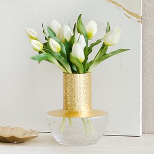 Стеклянная ваза Люневиль 20 см (Kaemingk, Нидерланды). Артикул: 647251