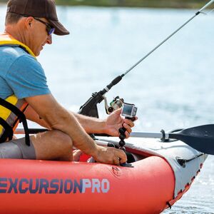 Надувная байдарка Excursion Pro K1 одноместная 305*91*46 см + насос и весло INTEX фото 4