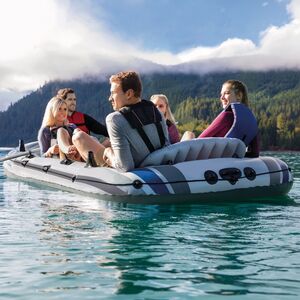 Надувная лодка Excursion-5-Set пятиместная 366*168*43 см + насос и весла INTEX фото 4