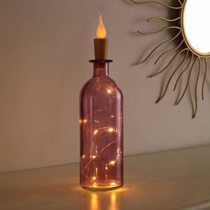 Гирлянда - пробка для бутылки Капельки Shiny со свечой, 9 теплых белых LED ламп, на батарейках, IP20 (Koopman, Нидерланды). Артикул: ID70423