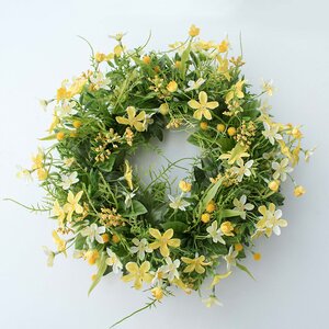 Венок Gorgeous - Луговые Цветы 30 см, желтый (Swerox, Швеция). Артикул: C045-Y