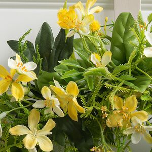 Венок для свечи Gorgeous - Луговые Цветы 30 см, желтый Swerox фото 3