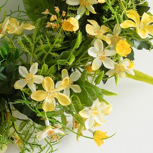 Венок для свечи Gorgeous - Луговые Цветы 30 см, желтый Swerox фото 2