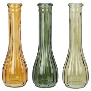 Набор стеклянных ваз Fate della Foresta 22*7 см, 3 шт (Koopman, Нидерланды). Артикул: HC7430530-набор
