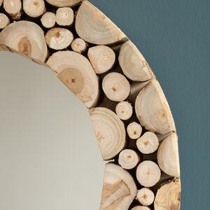 Настенное зеркало Bastoncini di Legno 50 см, круглое Koopman фото 2