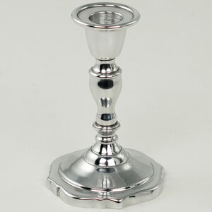 Декоративный подсвечник на 1 свечу Элиас 13 см, серебряный (Swerox, Швеция). Артикул: K223-SI