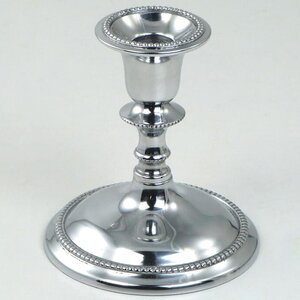 Декоративный подсвечник на 1 свечу Ларс 13 см, серебряный (Swerox, Швеция). Артикул: K231-SI