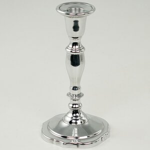 Декоративный подсвечник на 1 свечу Виллиам 18 см, серебряный (Swerox, Швеция). Артикул: K233-SI