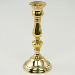 Декоративный подсвечник на 1 свечу Юхан 18 см, золотой (Swerox, Швеция). Артикул: K235-GO