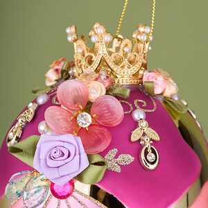 Коллекционная стеклянная елочная игрушка Яйцо - Botanical Serenade 18 см Mark Roberts фото 5