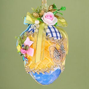 Коллекционная елочная игрушка Яйцо - Wings of Spring 13 см Mark Roberts фото 2