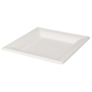 Набор одноразовых тарелок White Square 16 см, 8 шт (Koopman, Нидерланды). Артикул: RT4000100