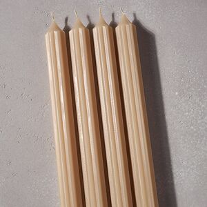 Высокие свечи 30 см Астерия топленое молоко, 4 шт Candleslight фото 2