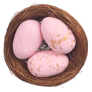 Пасхальное украшение Гнездо Pink Egg 7 см Due Esse Christmas фото 2