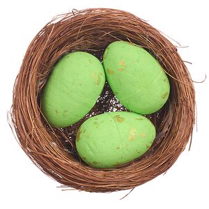 Пасхальное украшение Гнездо Green Egg 7 см Due Esse Christmas фото 2