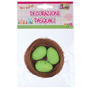 Пасхальное украшение Гнездо Green Egg 7 см Due Esse Christmas фото 4