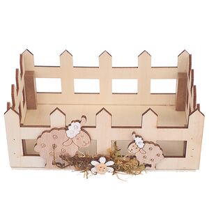 Декоративная корзина Пасхальные Овечки 16*11 см Due Esse Christmas фото 3
