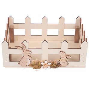 Декоративная корзина Пасхальные Кролики 16*11 см Due Esse Christmas фото 3