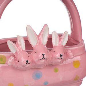 Конфетница Three Bunny 15 см розовая Due Esse Christmas фото 3