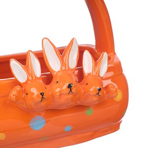 Конфетница Three Bunny 15 см оранжевая Due Esse Christmas фото 3