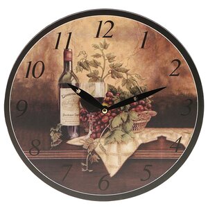 Настенные часы Nature morte au Vin 28 см (Koopman, Нидерланды). Артикул: Y36100060-1