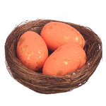 Пасхальное украшение Гнездо Orange Egg 7 см